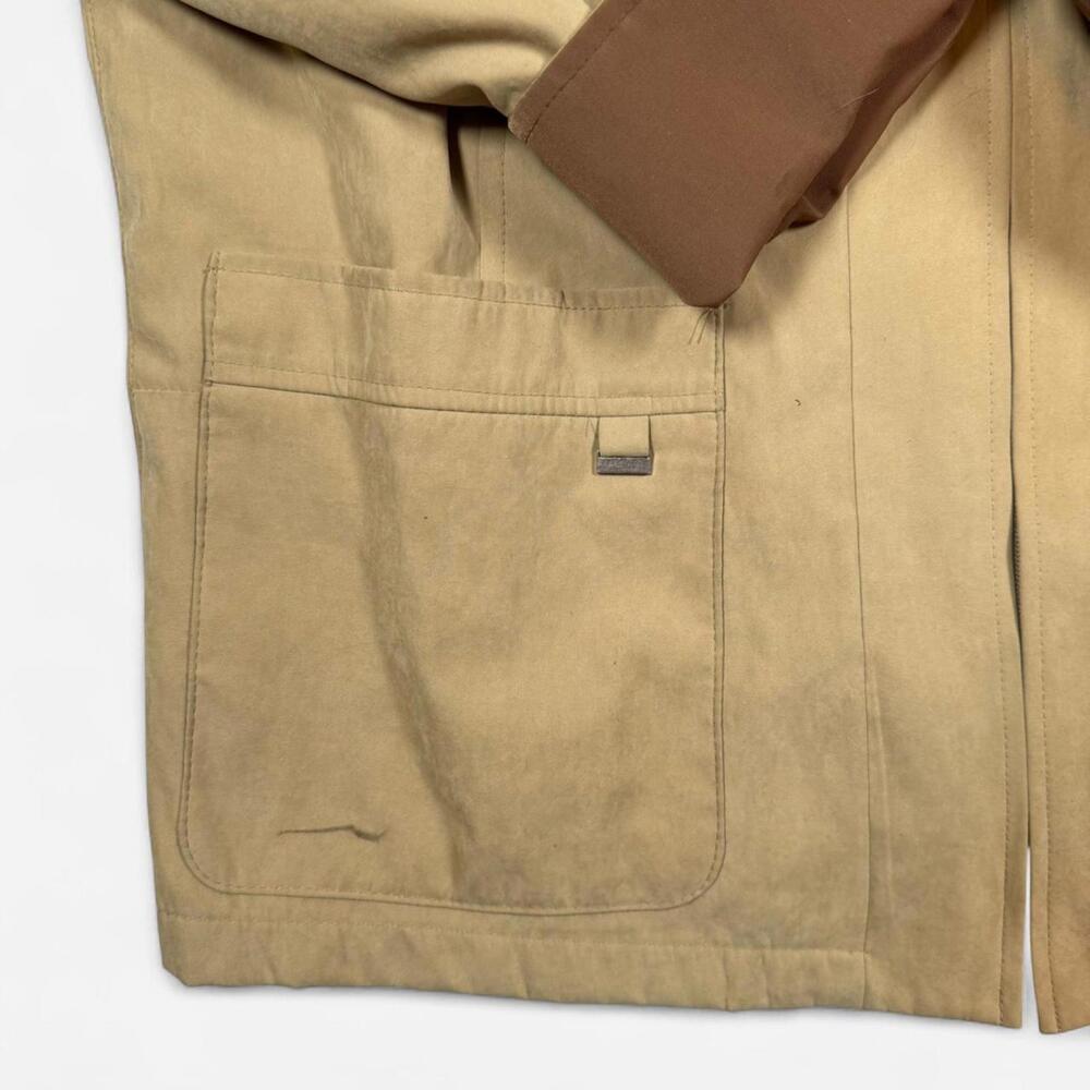 Mackintosh New England Chore Jacket Women’s L Tan Utility Coat Barn Jacket Prep - Picture 2 of 8